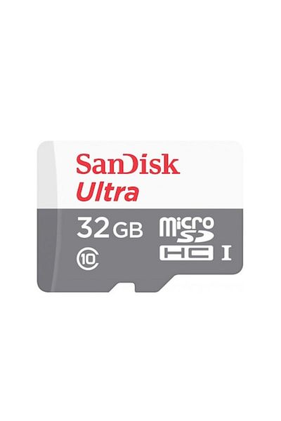 SanDisk Micro-SD Memory Card, 32GB, Class 10, UHS-1 U1, White-Grey