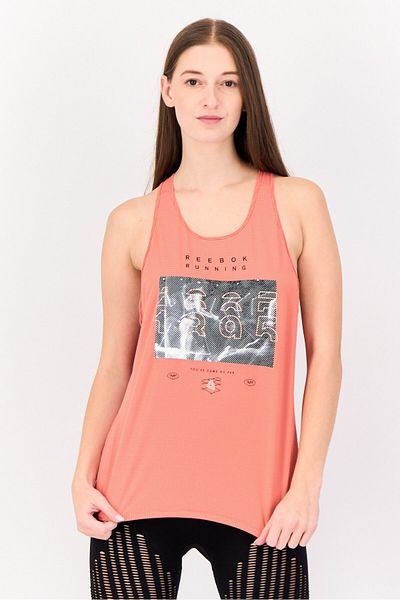 Reebok Women Sportswear Fit Sleeveless Running Tank Top, Brown