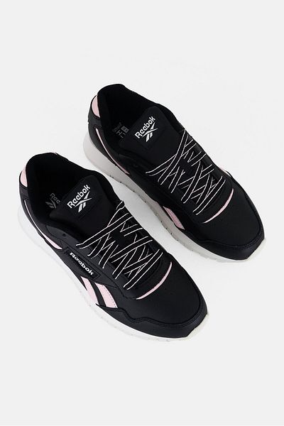 Reebok Women Glide Lace Up Running Shoes, Black