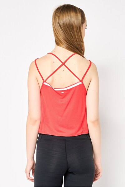 adidas Women Sportswear Fit Sleeveless Running Tank Top, Red