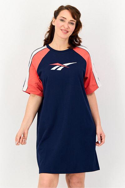 Reebok Women Sportswear Fit Short Sleeves Outdoor Dress, Multicolor