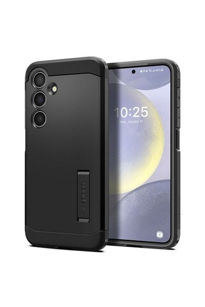 Dali Protective Case Compatible with Samsung Galaxy S24 Plus, Tough Armor, with Stand, TPU, Black