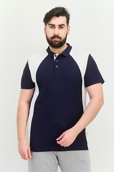 Puma Men Sportswear Fit Short Sleeves Training Polo Shirt, Navy/White