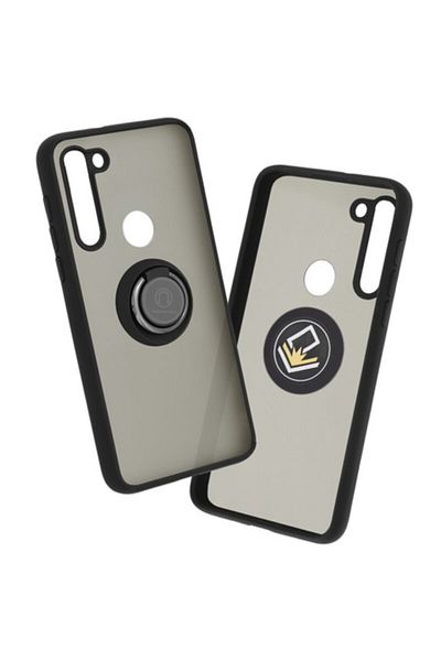 Dali Protective Case Compatible with Motorola Moto G8 Power Lite, Glinth Series, Magnetic Ring, TPU, Blac