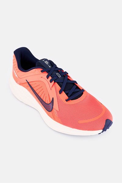 Nike Men Quest 5 Lace Up Running Shoes, Neon Peach