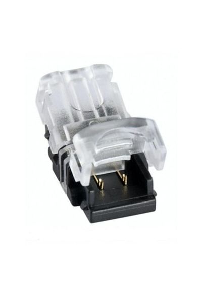 Dali Conector pentru bandă LED 8mm, 2 pini, 2 fire, 14x8x7mm, negru