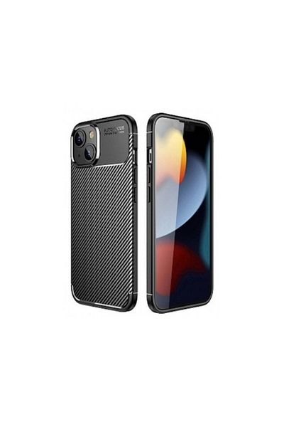 Dali Protective Case Compatible with Apple iPhone 13, Carbon Enviro, Silicone, Black