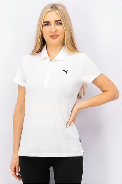 Puma Women Sports Fit Short Sleeve Polo Shirt, White