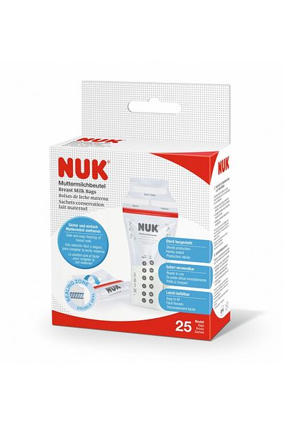 Nuk Pungi Stocare Lapte Matern 180Ml 25Buc/Cutie
