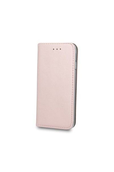 Dali Protective Flip Cover Compatible with LG K40, Smart Magnetic, Leather, Rose Gold