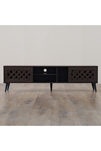 Danube Home Como TV Unit - Up to 55 Inches - Walnut L160xW40xH44.5cm