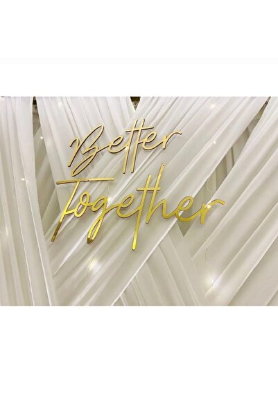 EYKA STORE Aynalı Pleksi Better Together Söz Kına Nişan Dekoru