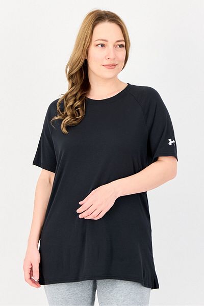Under Armour Women Loose Fit Short Sleeves Training T-shirt, Charcoal
