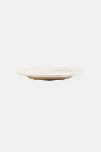BIA Cordon Bleu Glazed Porcelain Sunray Salad Plate, Cream