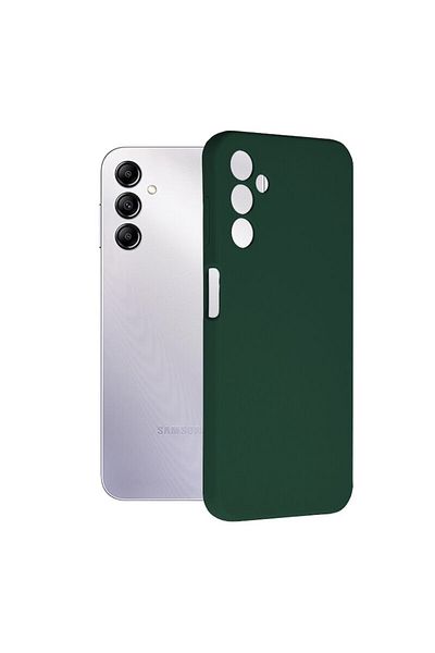 Dali Protective Case Compatible with Samsung Galaxy A14 4G/5G, Soft Edge, Silicone, Dark Green