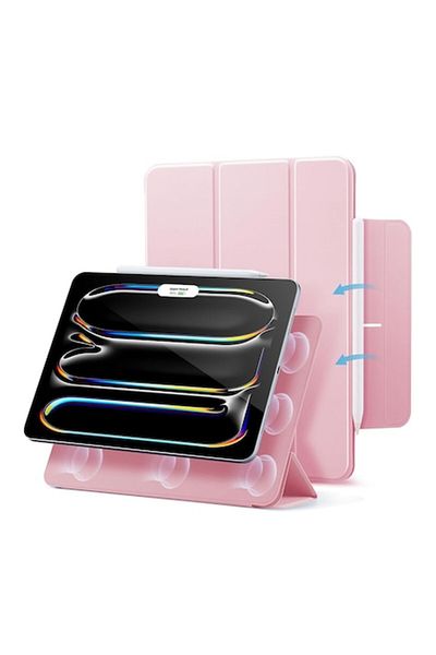 Dali Protective Case ESR Flip Cover for Apple iPad Pro 13 (2024), Rebound Magnetic, Pink