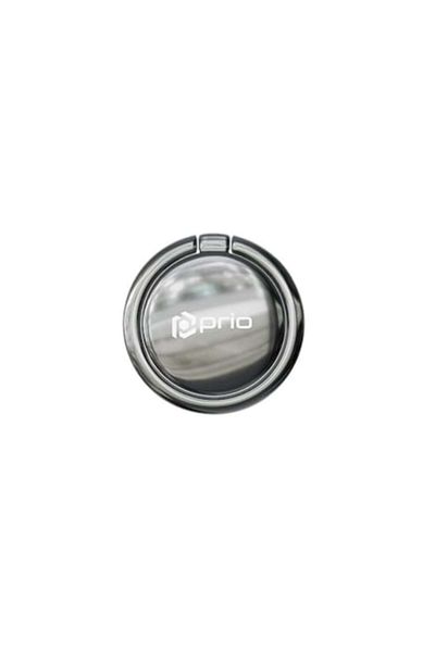 Prio Popsocket Support for Phone or Tablet, Metal, Silver