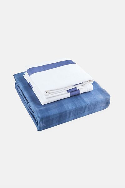 Karl Lagerfeld King 3Pcs Checkered Duvet Cover Set, Multicolor