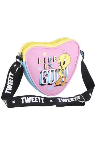 Dali Heart-Shaped Looney Tunes Bag for Girls with Adjustable Strap