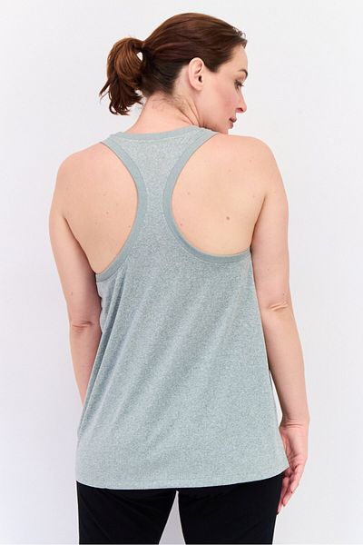 Nike Women Dri-Fit Brand Logo Sleeveless Training Tank Top, Grey