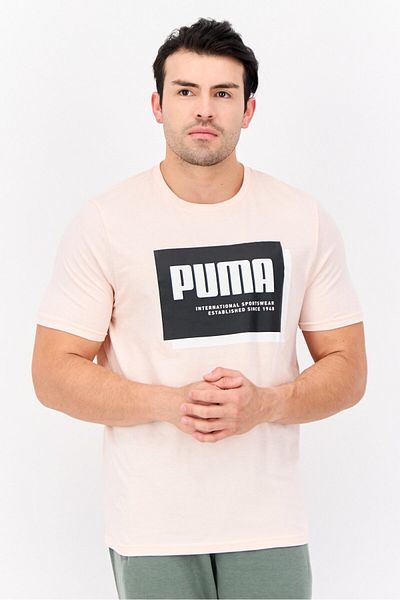 Puma Men Sportswear Fit Short Sleeve Outdoor T-Shit, Pink