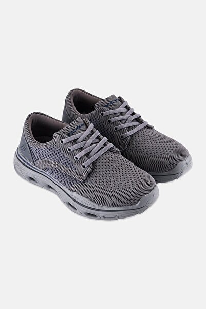 SKECHERS Men Glide Step Expected Erling Lace Up Training Shoes, Grey