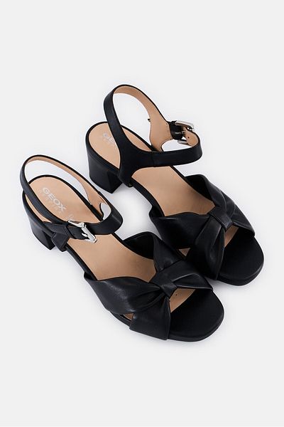 Geox Women Adjustable Buckle Sandals, Black
