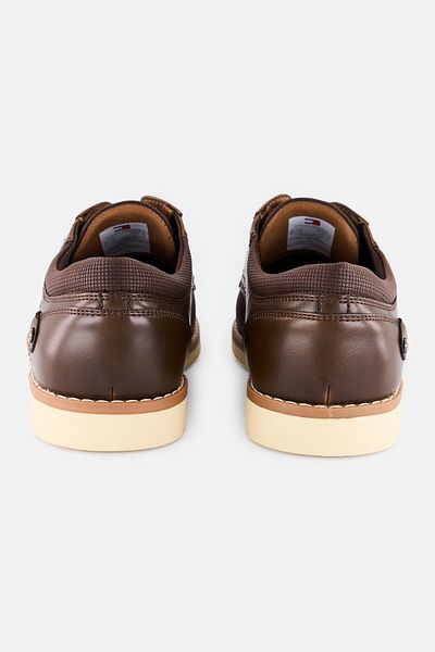 Tommy Hilfiger Men Medium Lace Up Casual Shoes, Dark Brown