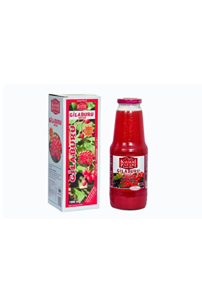 BİZİMAKTAR Gilaburu Suyu Nektarı 1000 ml Cam Şişe Şeker İlavesiz