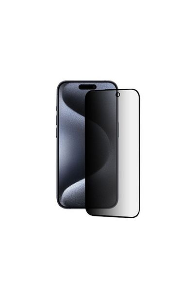 Dali Privacy Screen Protector for Apple iPhone 15 Pro, HD Privacy, Tempered Glass, Black