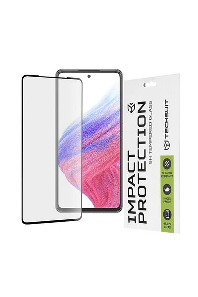 Dali Screen Protector Compatible with Samsung Galaxy A53 5G, Tempered Glass, Black-Transparent