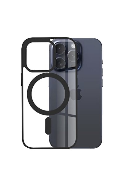 Dali Husă de protecție pentru Apple iPhone 15 Pro, MagSafe Pro, silicon, neag...