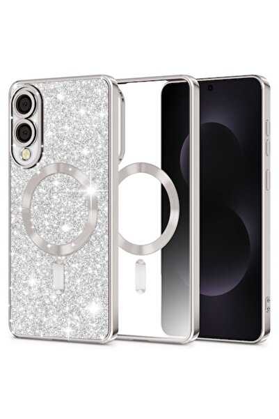 Dali Carcasă de protecție compatibilă cu Samsung Galaxy S25 Edge, sclipici de lux, compatibilă cu MagSafe, TPU, Silicon