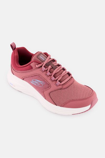 SKECHERS Women Vapor Foam Lasting Moment Lace Up Running Shoes, Mauve