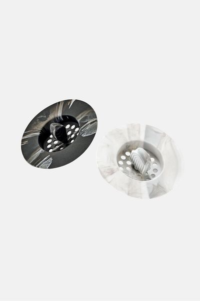 Tchibo 2 Piece Sink Strainers, Grey
