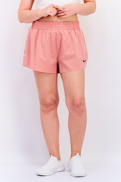 Nike Women Dri-Fit Brand Logo Running Shorts, Pink