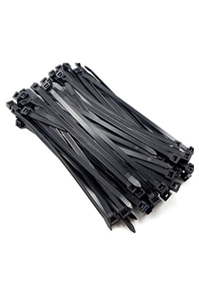 dalip Set 100 bride de plastic pentru organizarea cablurilor, 3,6x160mm, negre