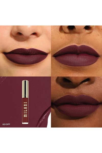 MILANI Stay Put Liquid Lipstick 220 Go Off – Bold Matte Color, Smudge-Proof, 16-Hour Longwear