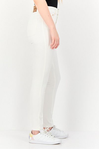 Don't Call Me Jennyfer Women Skinny Fit High Waist Stretchable Pants, Off White