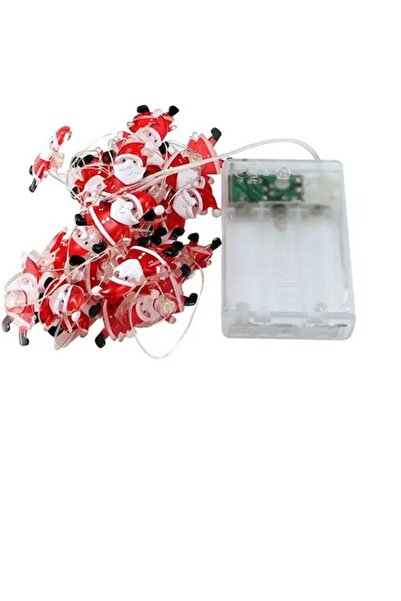 Dali Ghirlandă de Crăciun cu LED-uri, model Moș Crăciun, lumină caldă, lungim...