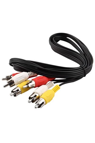 dalip Audio Cable 3 RCA to 3 RCA, 3m, Multicolor