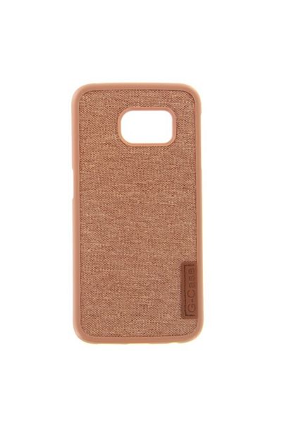 Dali Protective Case Compatible with Samsung Galaxy S6 Edge, Textile Silicone, Brown