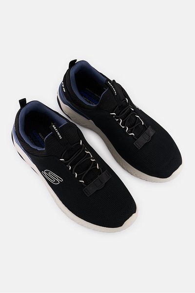 SKECHERS Men Bismark Merkell Slip On Training Shoes, Black