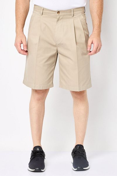 Greg Norman Men Sportswear Fit Golf Shorts, Dark Beige