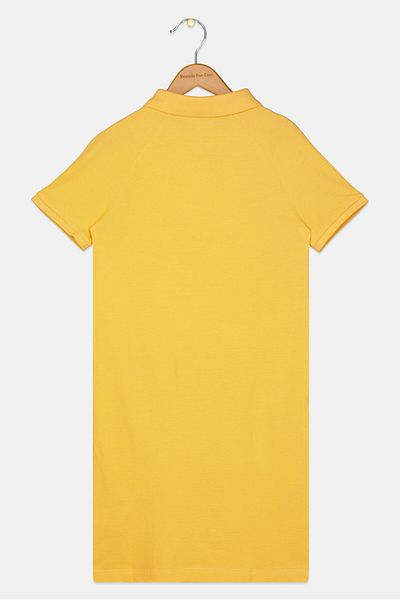 GAP Kids Girl Brand Logo Shirt Dress, Light Orange