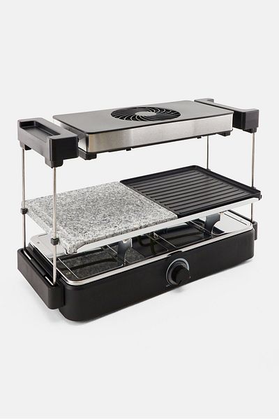 Tchibo Trebs Raclette With Extractor Hood And Stone, Black