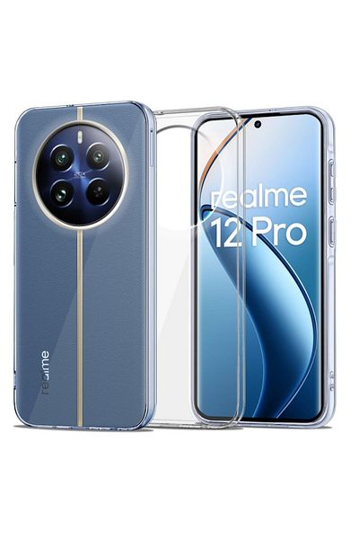 Dali Protective Case Compatible with Realme 12 Pro/12 Pro Plus, FlexAir, TPU, Transparent