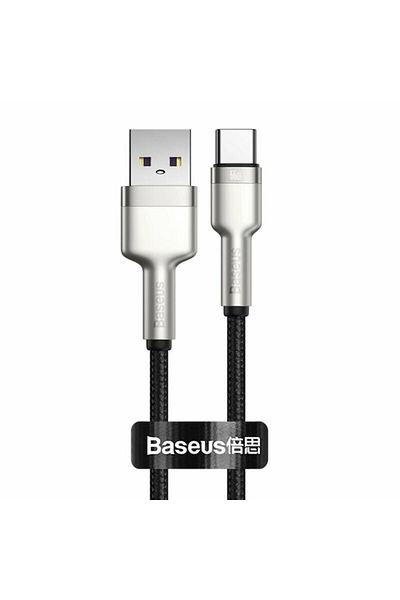 Dali Charging and data transfer cable, USB-A to USB Type-C, Cafule Metal Series, 66W, 2m length, Black-Gr
