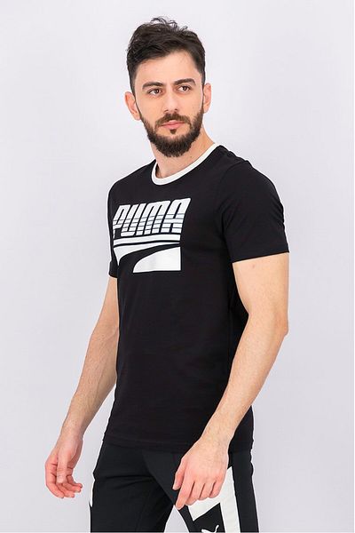 Puma Men Regular Fit Round Neck Training T-shirt, Black
