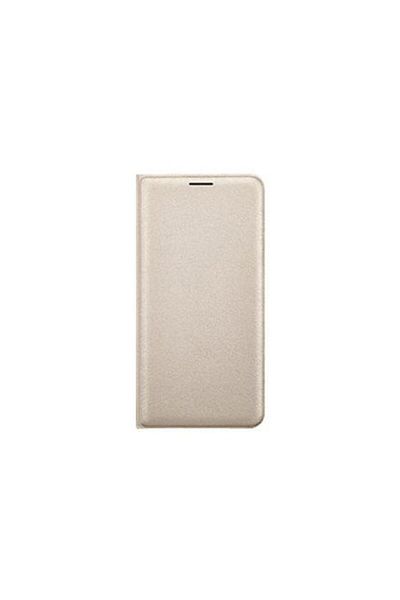 Dali Protective Flip Cover Case Compatible with Samsung Galaxy J1, Leather, Gold